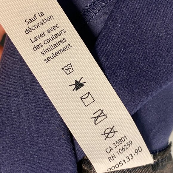 Lululemon Womens High-Rise navy Blue Shorts Size 4 RN106259 stretch tie dye - Picture 8 of 10